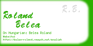 roland belea business card